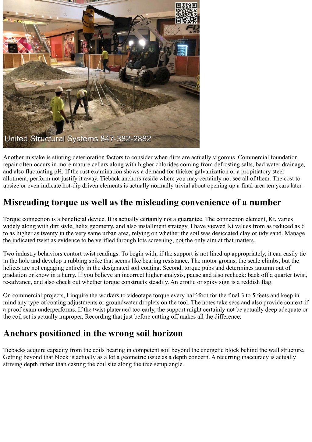 PPT - Common Blunders in Commercial Helical Tieback Anchor Installation ...