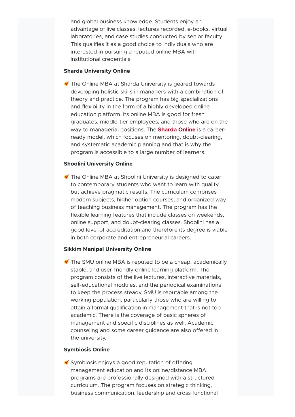 PPT - Top Online MBA Universities in India for 2026: Fees, Placements ...