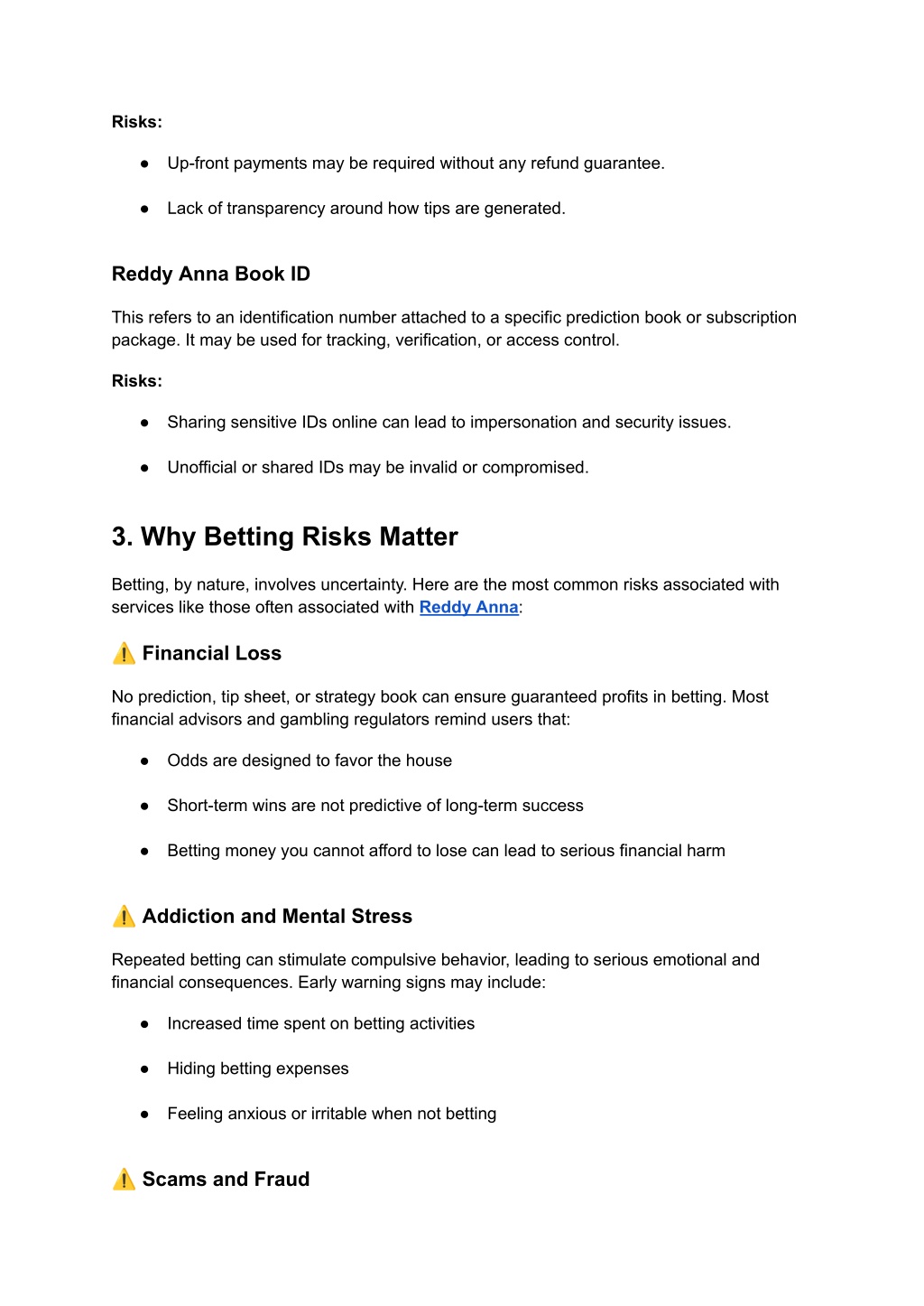 PPT - Understanding Betting Risks: Reddy Anna User Awareness Guide ...