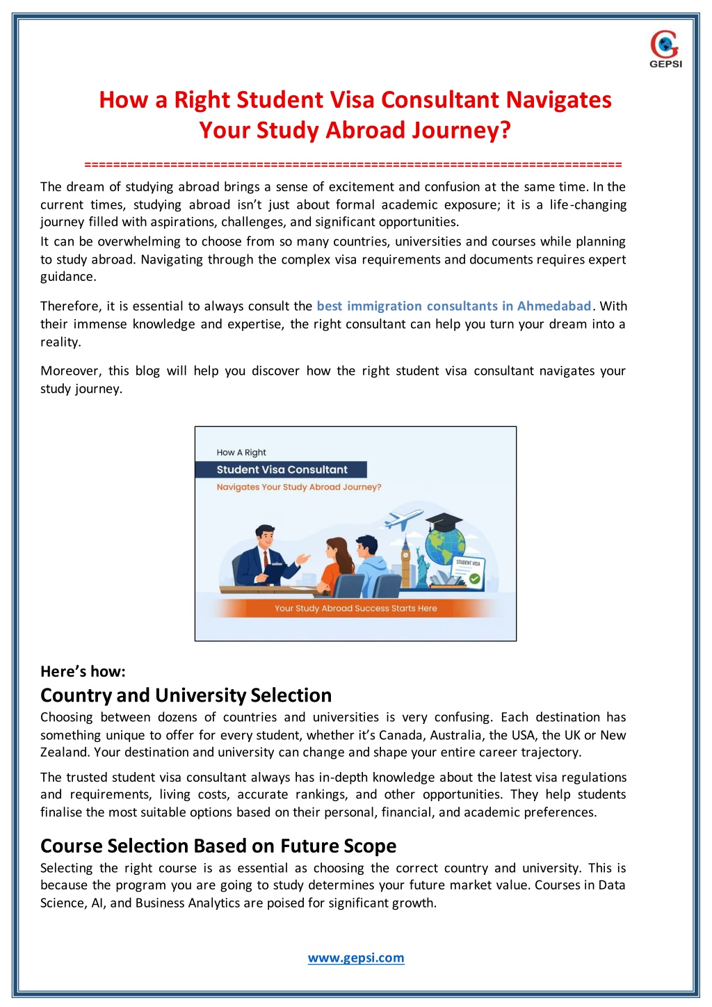 PPT - How a Right Student Visa Consultant Navigates Your Study Abroad ...