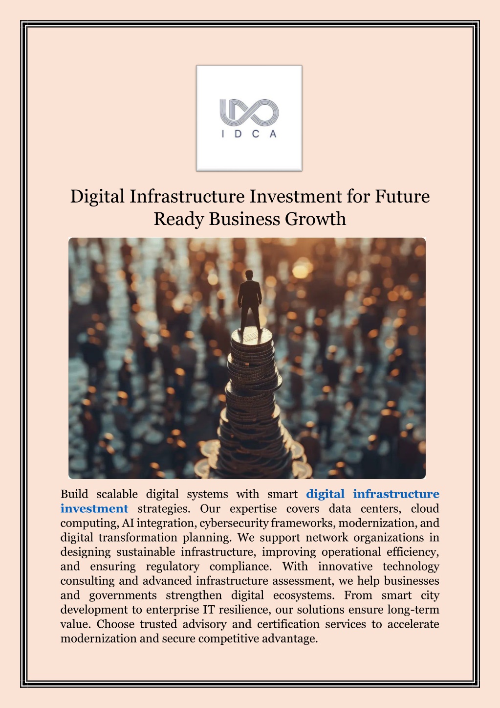 PPT - Digital Infrastructure Investment for Future Ready Business ...