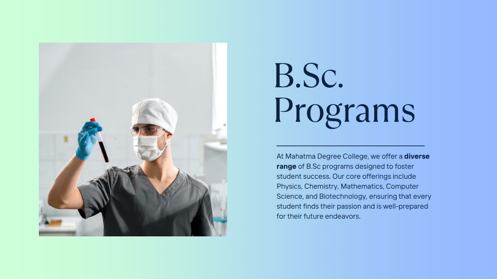PPT - Best College Of BSC in Allahabad - Mahatma Degree College ...
