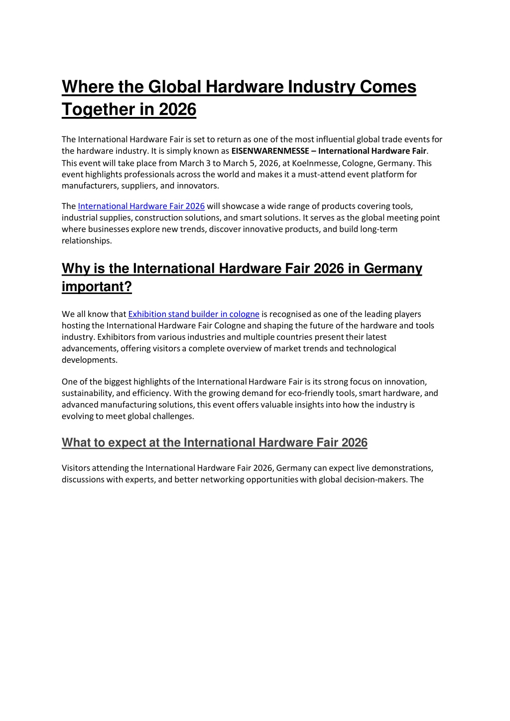 PPT - Where the Global Hardware Industry Comes Together in 2026 ...