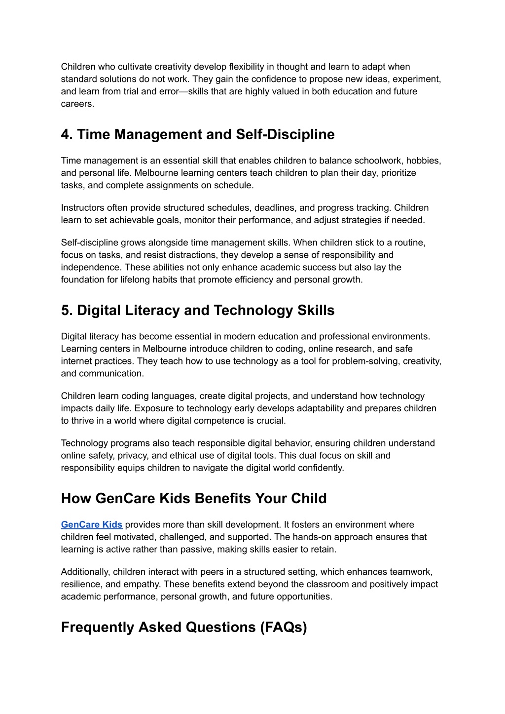 PPT - Top 5 Skills Your Child Can Learn at a Melbourne Learning Center ...