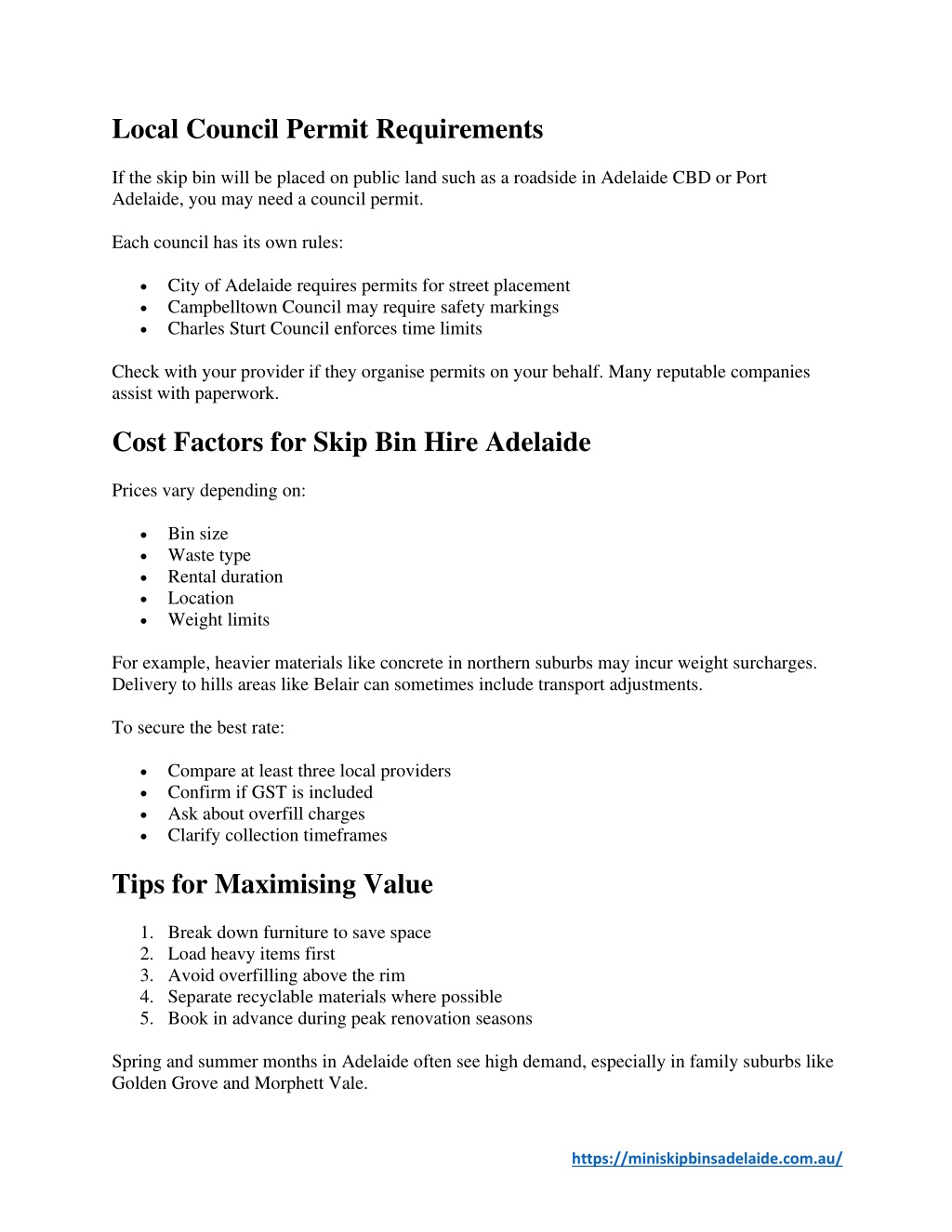 Local Requirements PPT - Best Skip Bin Hire Adelaide Local Guide PowerPoint Presentation ...