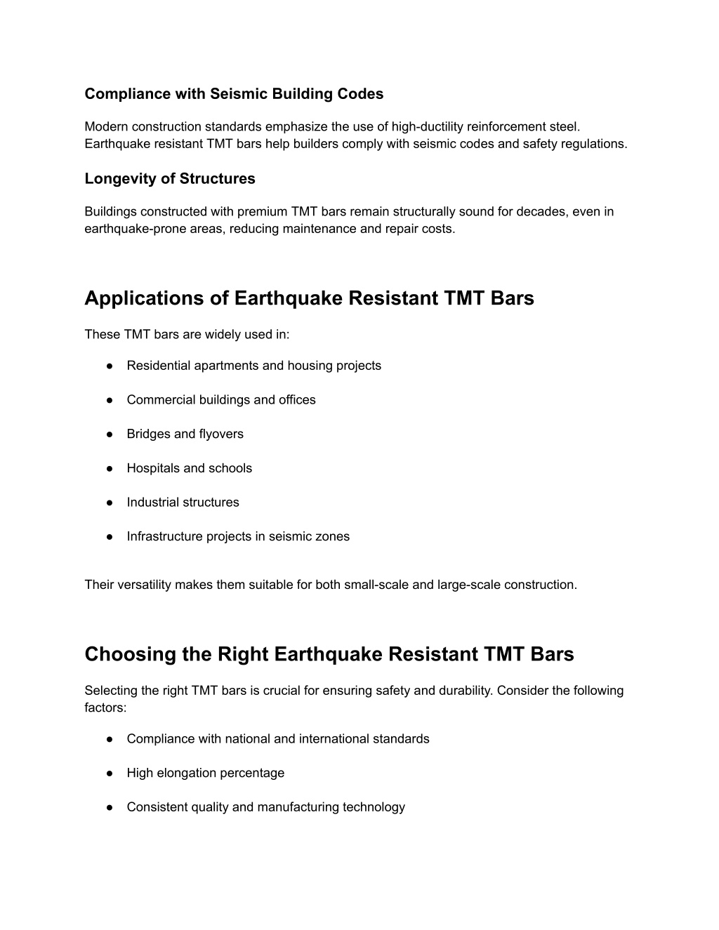 PPT - Earthquake Resistant TMT Bars for Long-Lasting & Disaster-Safe ...