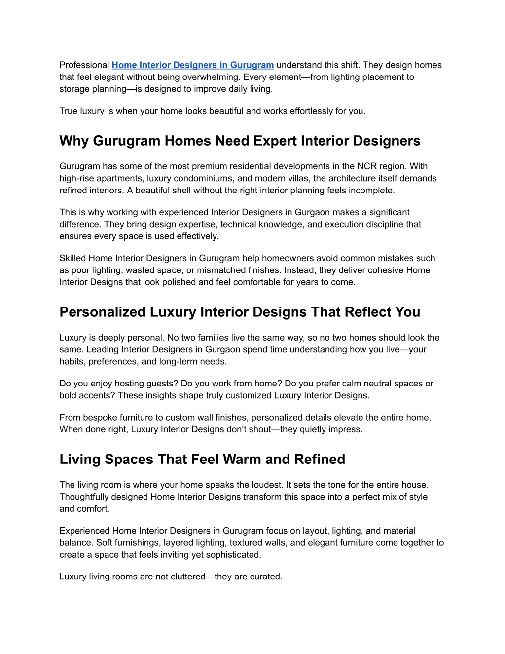 PPT - Luxury Living Redefined by Leading Home Interior Designers in ...