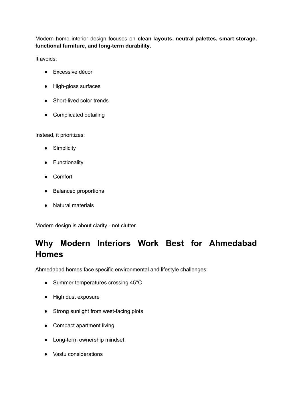PPT - Modern Home Interior Design in Ahmedabad_ Smart, Climate ...