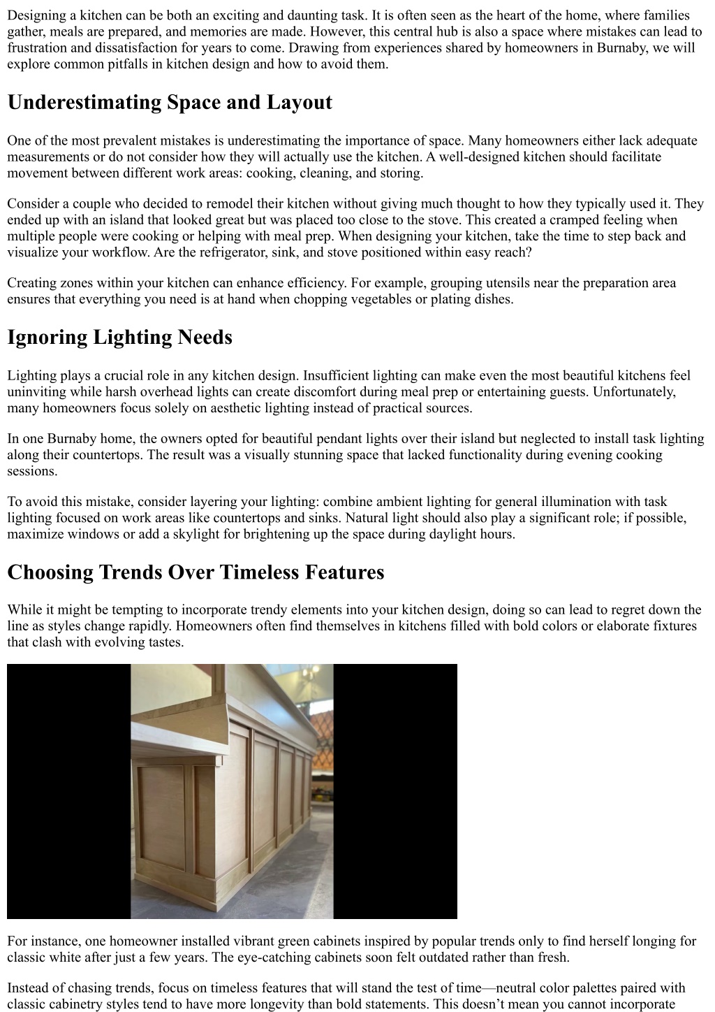PPT - Kitchen Design Mistakes: Learning from Others' Experiences in ...