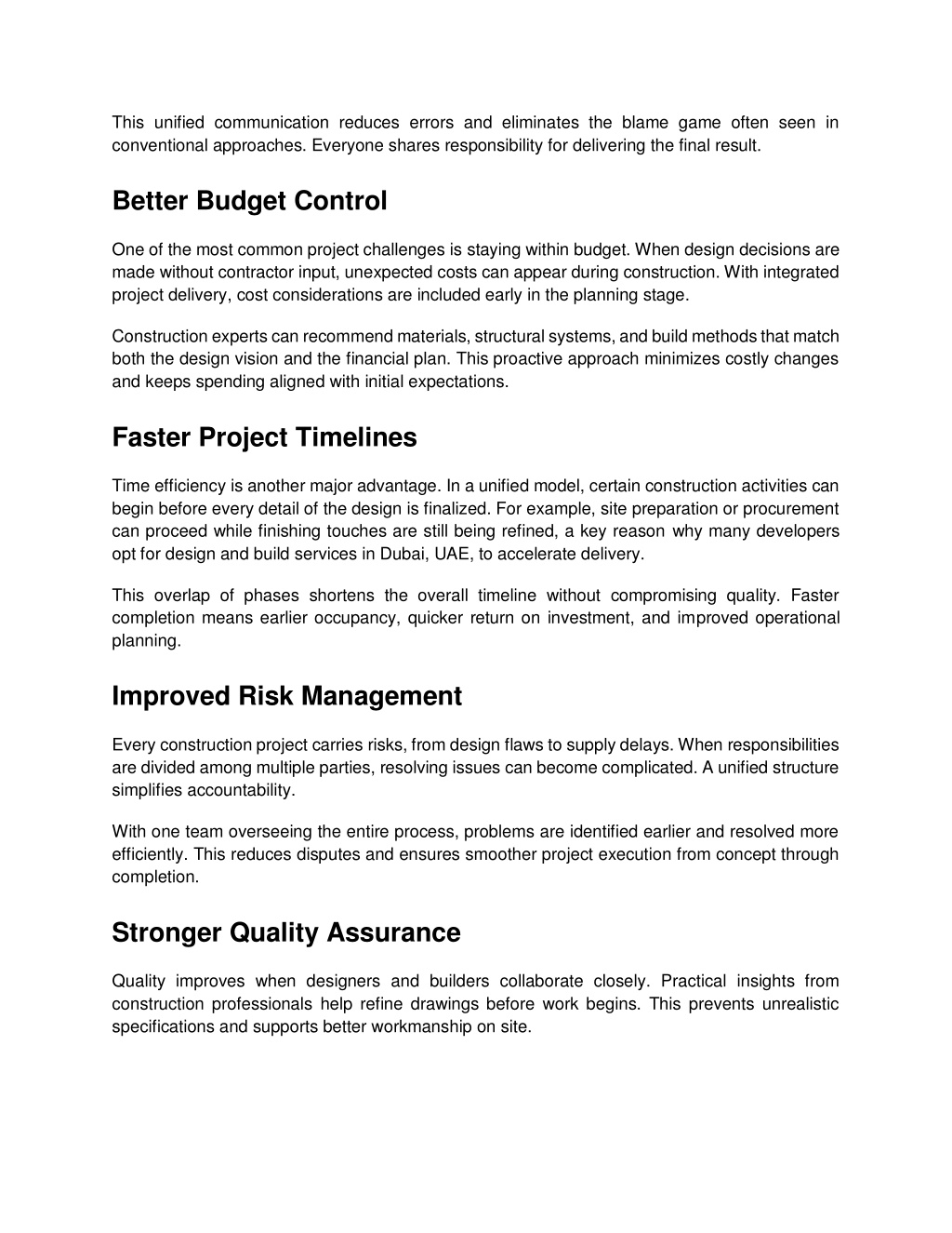PPT - Why Unified Design and Construction Improves Project Outcomes ...