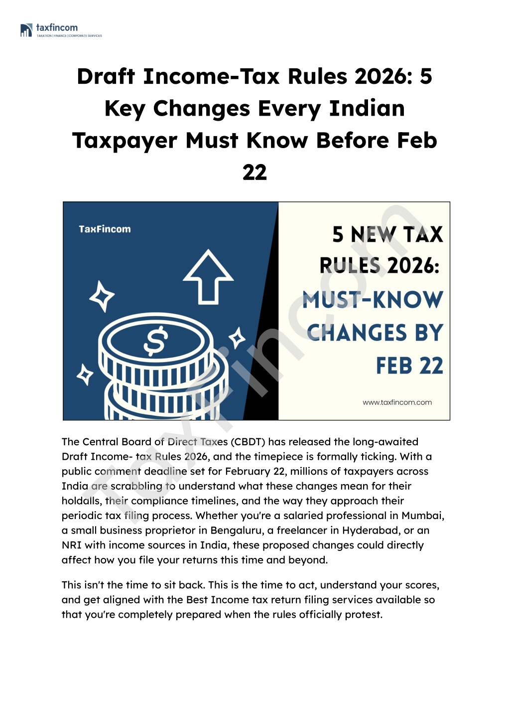 PPT - Draft Income-Tax Rules 2026: 5 Key Changes Every Indian Taxpayer ...