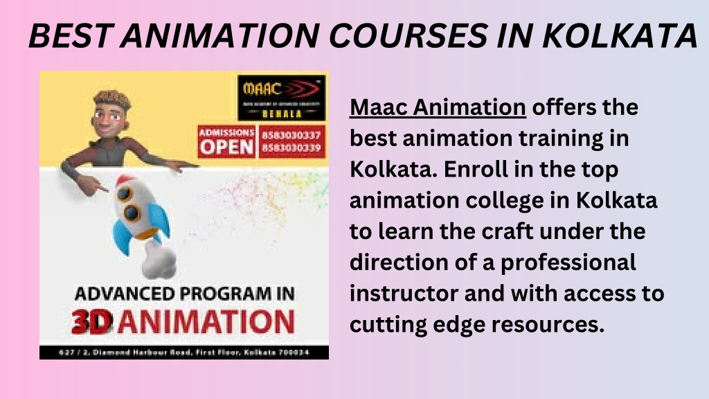 PPT - Best Animation Courses in Kolkata – MAAC Behala PowerPoint ...