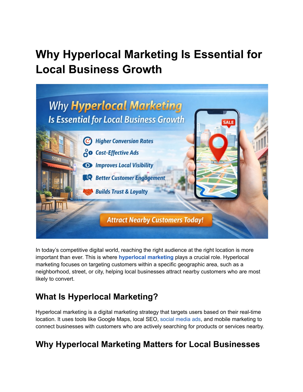 PPT - Why Hyperlocal Marketing Is Essential for Local Business Growth ...