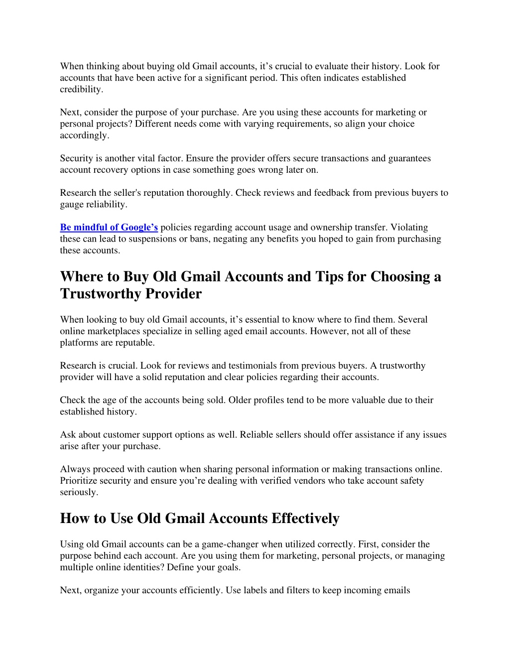 PPT - 63 USA Based Services to Buy Old Gmail Accounts in 2026 ...