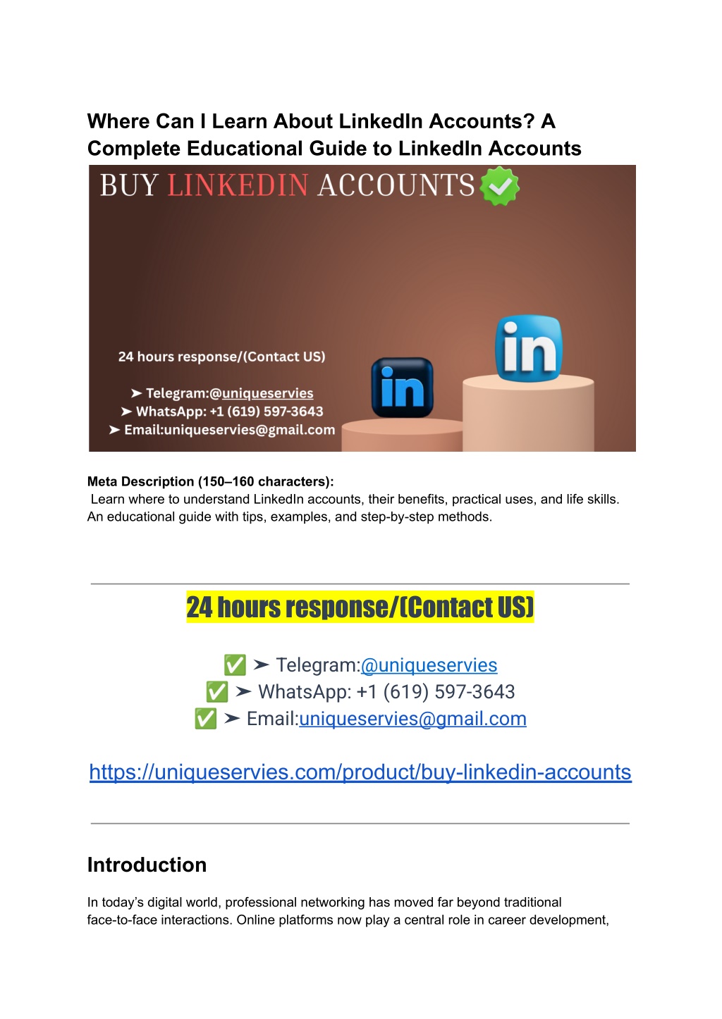 PPT - Buy LinkedIn Accounts_ Risks, Rewards, and Smart Alternatives in ...
