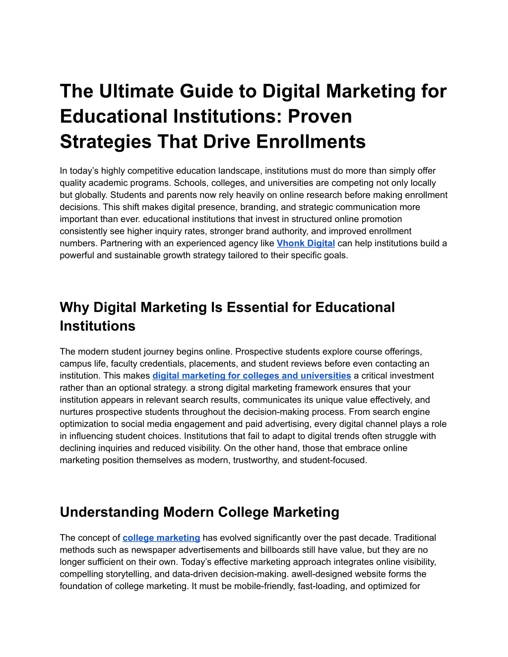 PPT - The Ultimate Guide to Digital Marketing for Educational ...