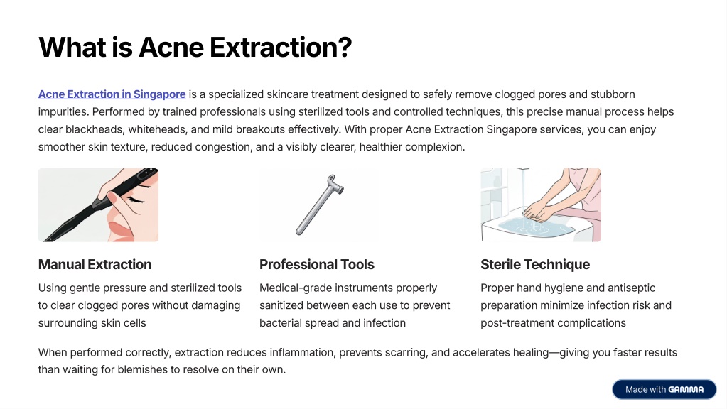 PPT - Acne Extraction Singapore | Professional Acne Treatment ...