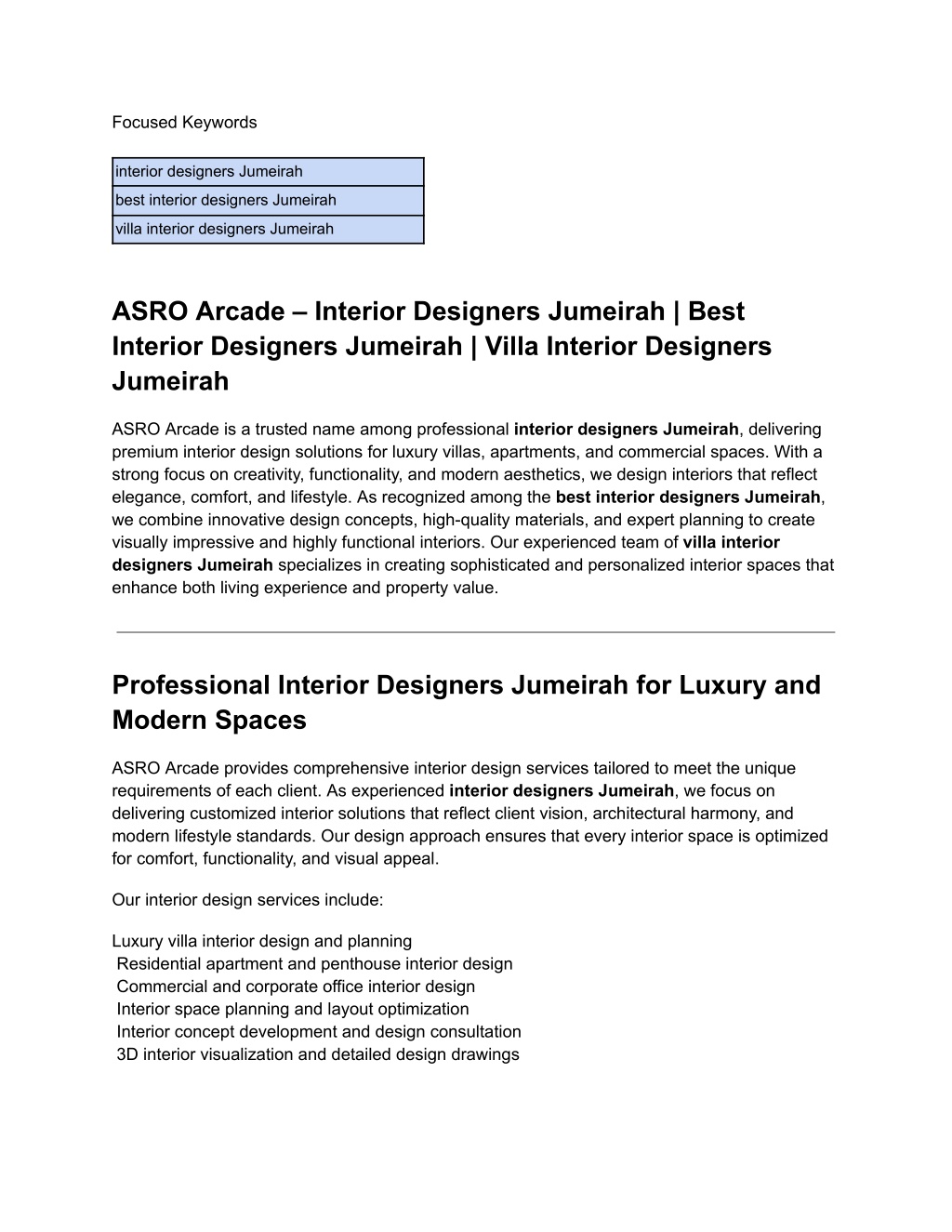 PPT - ASRO Arcade _ Interior Designers Jumeirah & Best Villa Interior ...