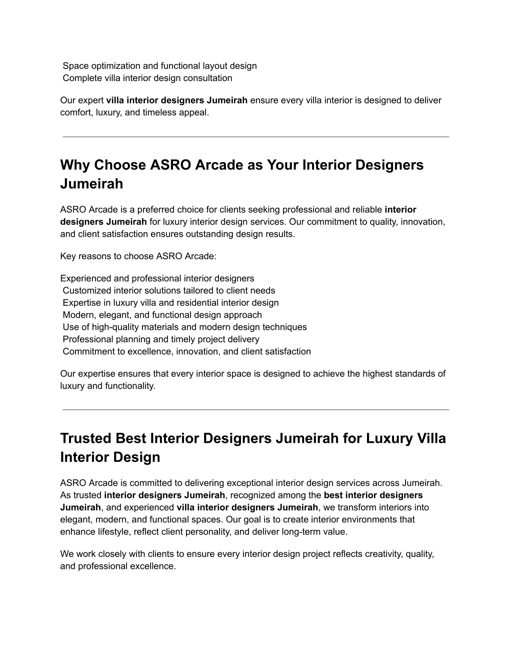PPT - ASRO Arcade _ Interior Designers Jumeirah & Best Villa Interior ...
