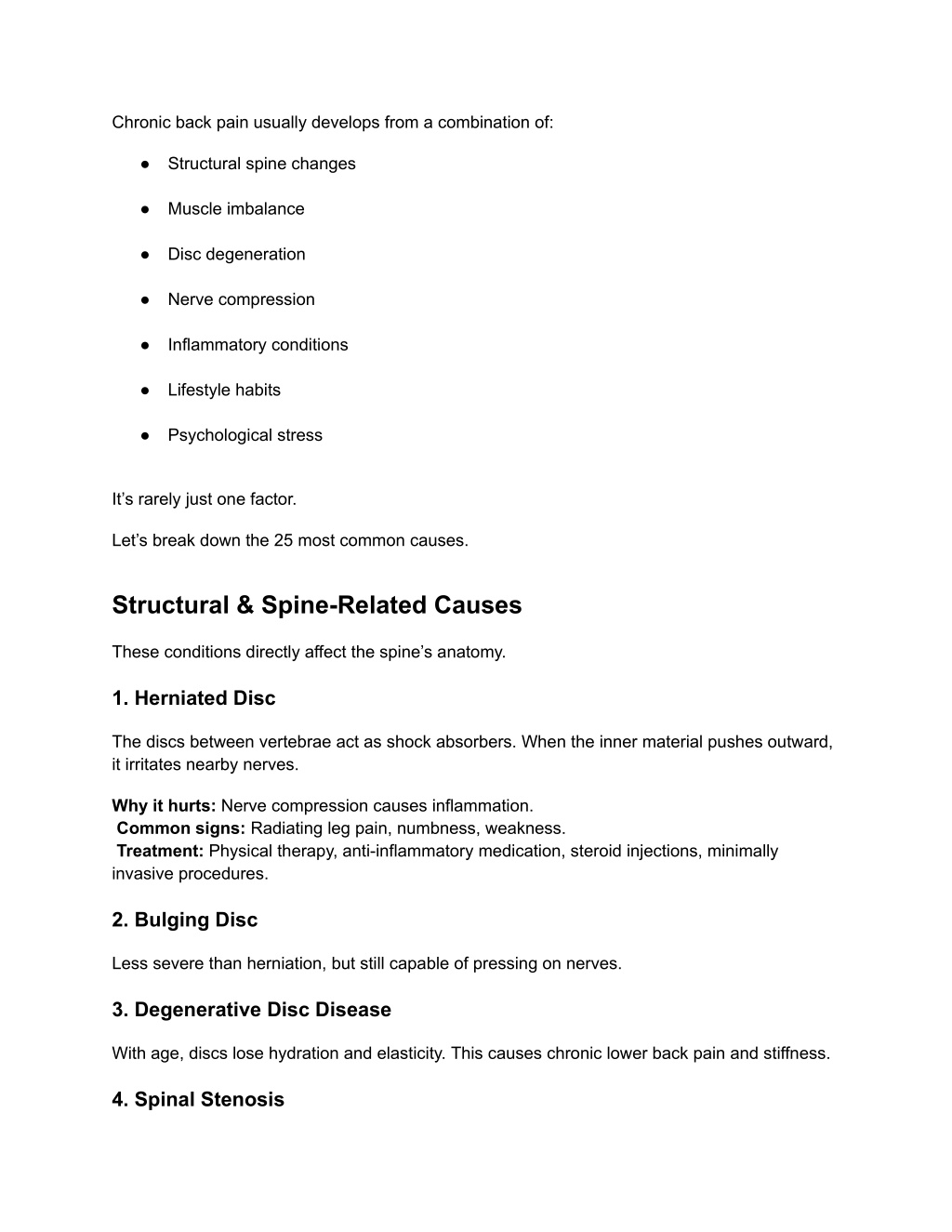 PPT - 25 Common Reasons For Chronic Back Pain & How To Treat Them ...