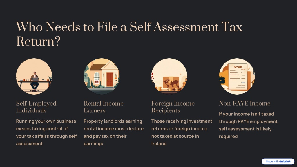 File Self PPT - Understanding Self-Assessment Tax and Filing Support PowerPoint ...