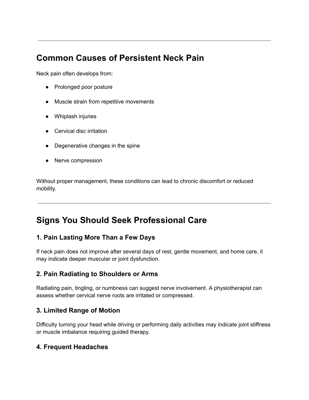 PPT - Neck Pain Physiotherapy Edmonton_ Warning Signs to Know ...