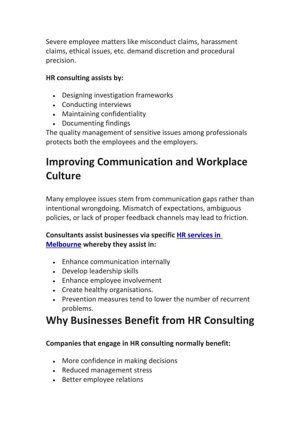 Employee Issues. Examples PPT - How HR Consulting Helps Manage Employee Issues PowerPoint ...