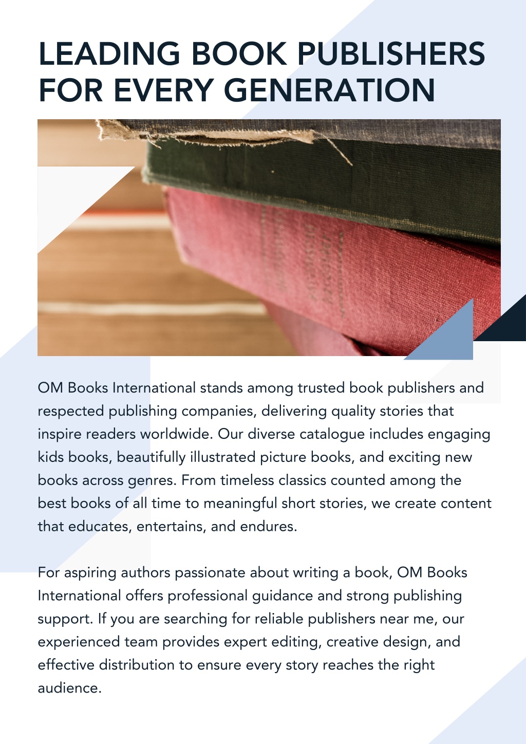 PPT - Leading Book Publishers for Every Generation PowerPoint ...