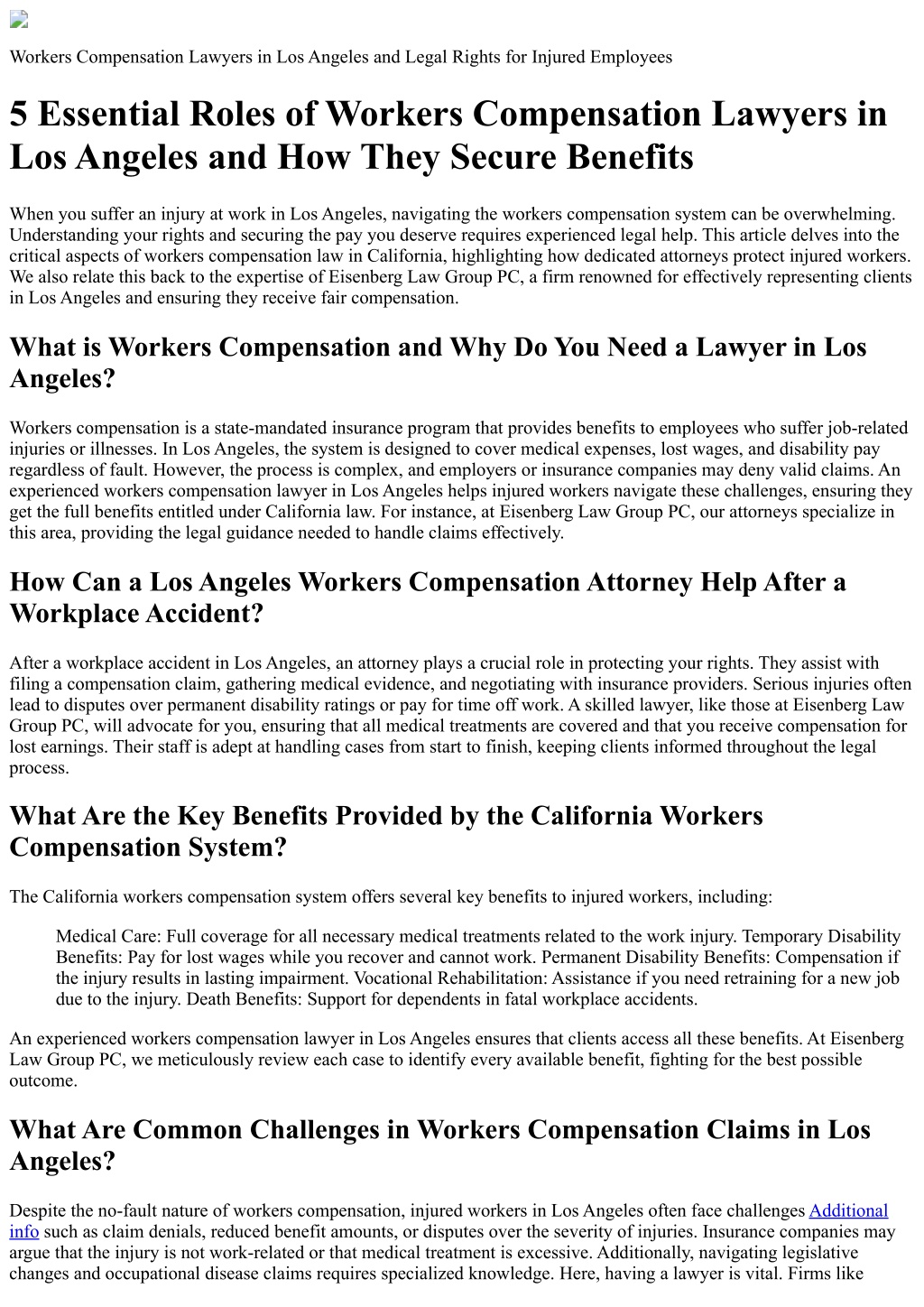 PPT - Workers Compensation Lawyers in Los Angeles and Legal Rights for ...