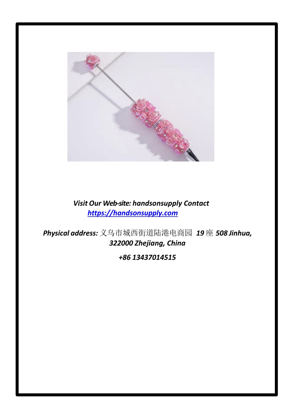 PPT - Beadable Clay Pens with Imperial Crown & Multi‑Color AB ...