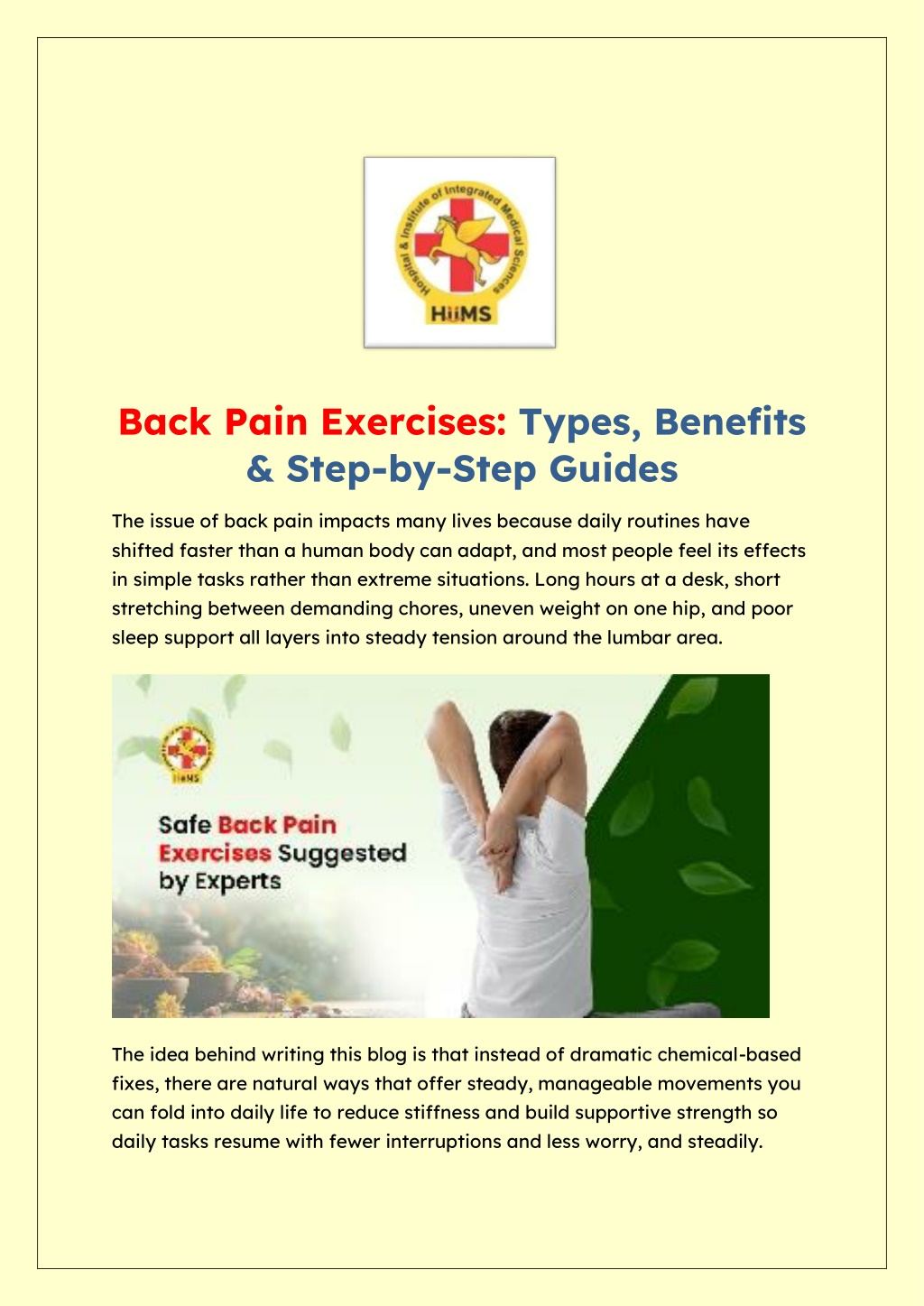 PPT - Back Pain Exercises_ Types, Benefits & Step-by-Step Guide ...