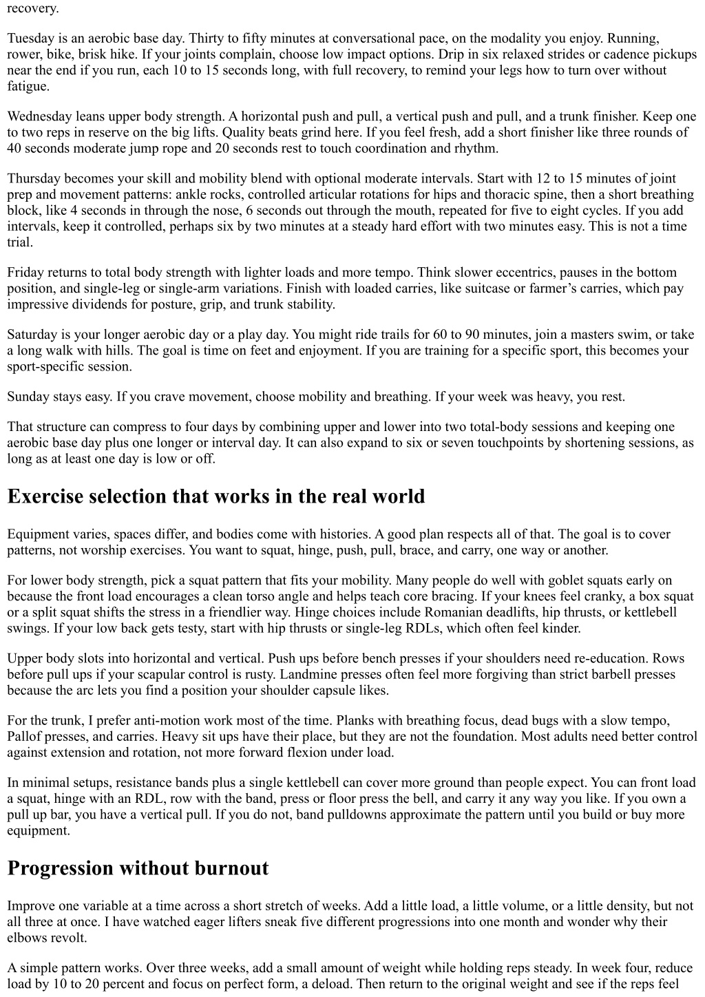Well Rounded Exercise Program PPT - Designing a Well-Rounded Fitness Plan: Your Balanced Workout ...
