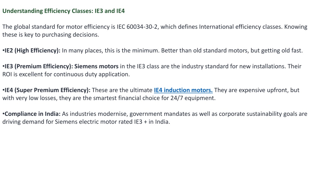 PPT - How Siemens Motors Improves Energy Efficiency in Industrial ...