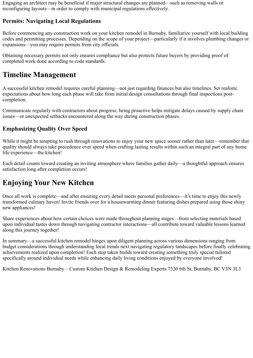 PPT - How to Plan a Successful Kitchen Remodel in Burnaby PowerPoint ...