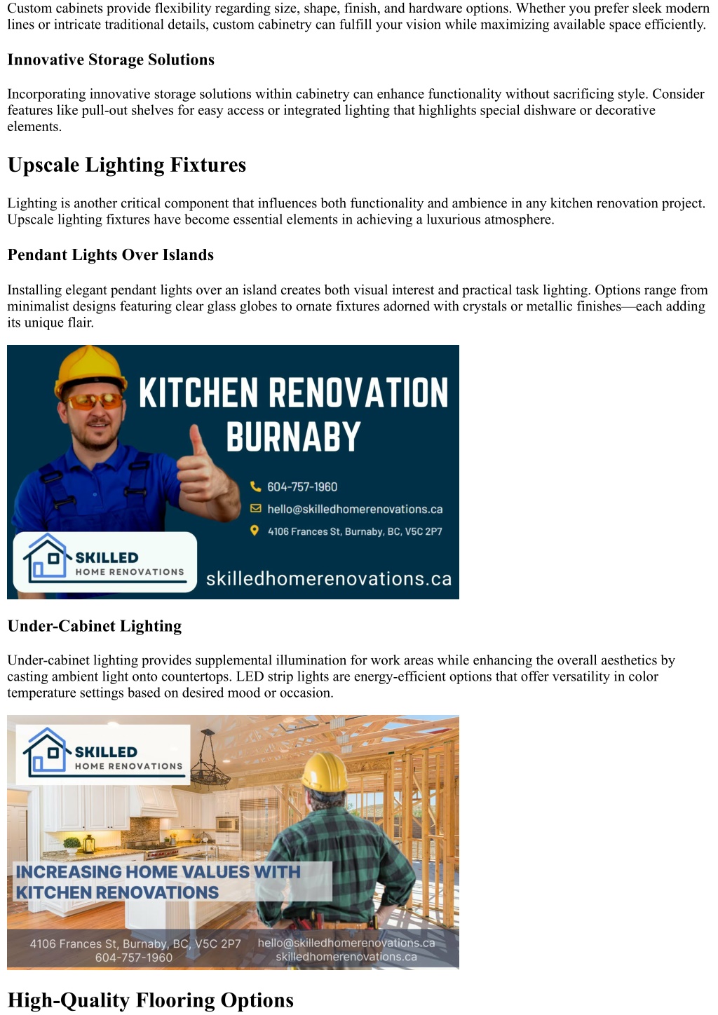 PPT - Luxury Upgrades for Your Burnaby Kitchen Renovation PowerPoint ...
