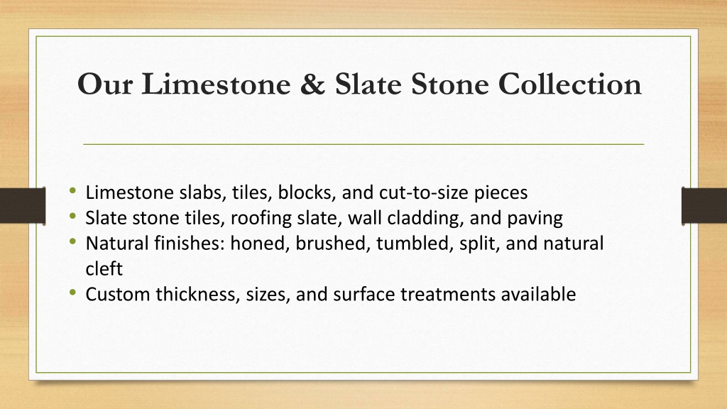 Limestone Eating PPT - Limestone and Slate Stone Exporters from India PowerPoint ...