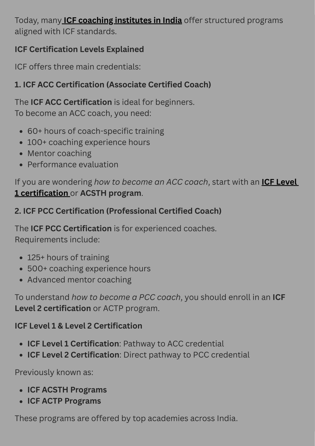 PPT - ICF Coaching Certification in India Complete Guide to ACC & PCC ...
