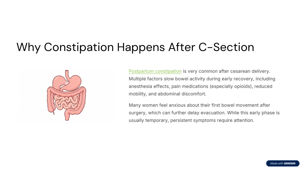PPT - Postpartum Constipation After C-Section: What New Mothers Need ...