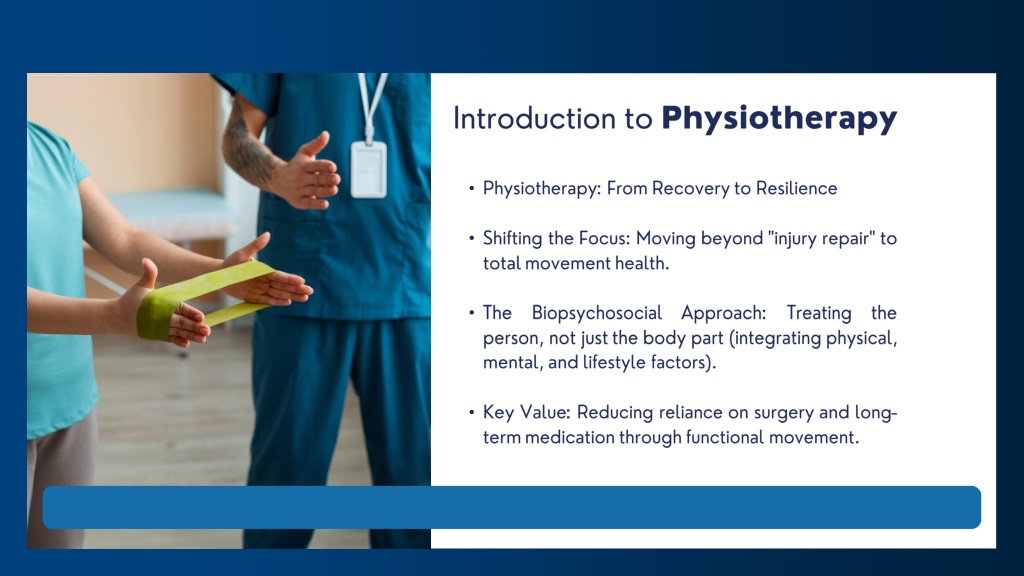 PPT - ROLE OF PHYSIOTHERAPY IN MODERN HEALTHCARE PowerPoint ...