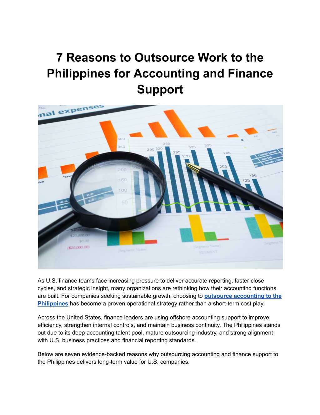PPT - 7 Reasons to Outsource Work to the Philippines for Accounting and ...