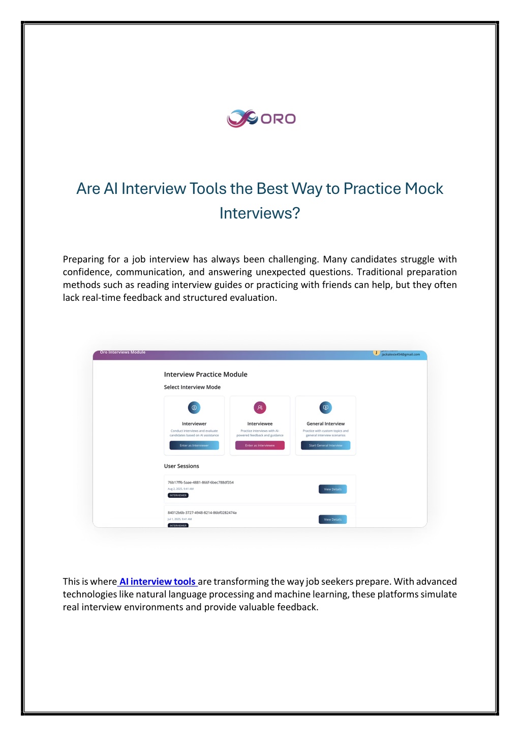 PPT - Are AI Interview Tools the Best Way to Practice Mock Interviews ...