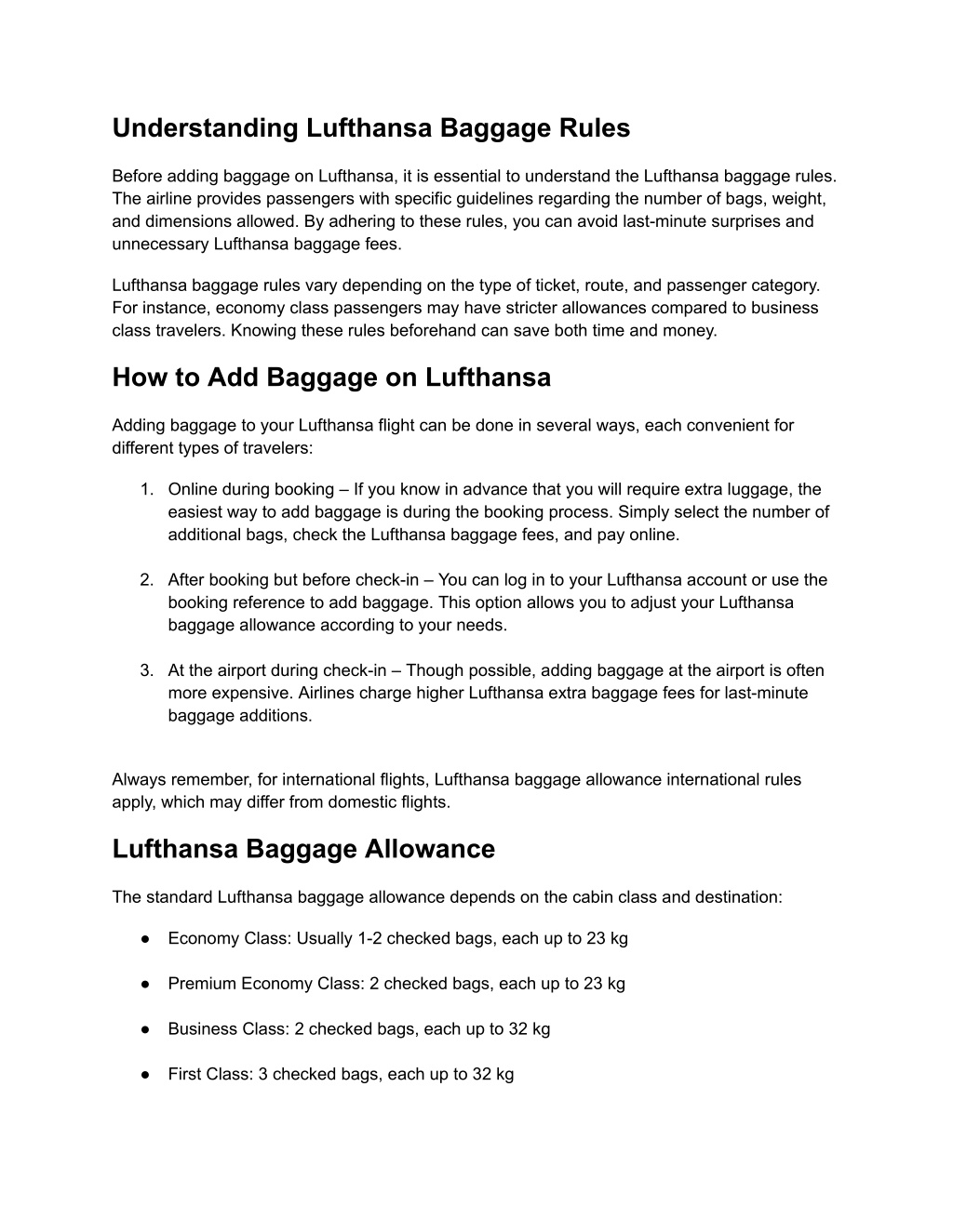 PPT - How to Add Baggage on Lufthansa PowerPoint Presentation, free ...