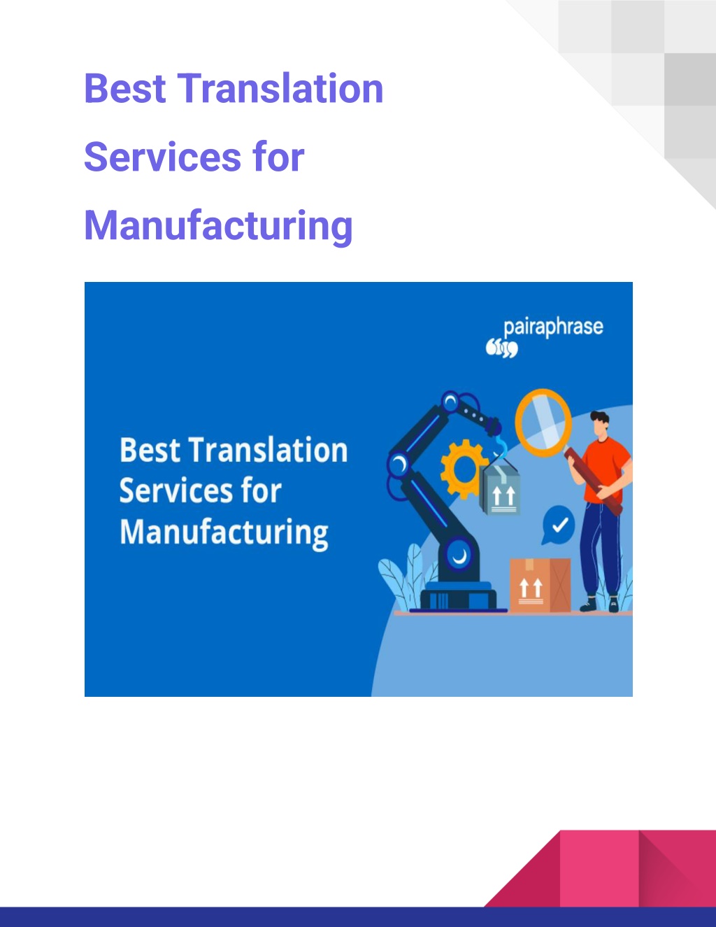 PPT - Manufacturing Translation Services for Engineering and Technical ...