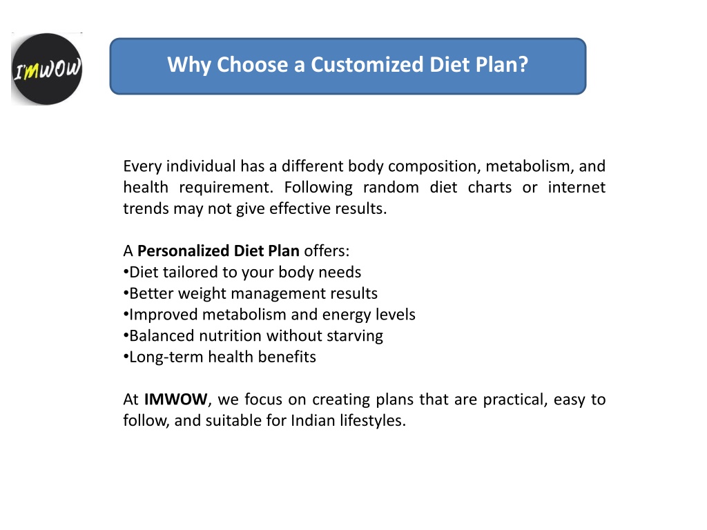 PPT - Customized Diet Plan India – Personalized Diet & Workout Plan By ...
