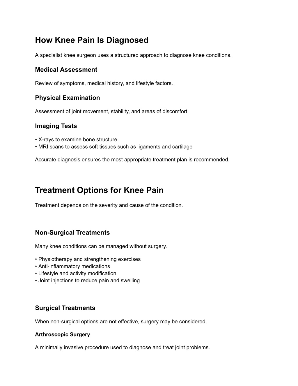 PPT - Knee Pain Guide – Causes, Diagnosis and Treatment by a Knee ...
