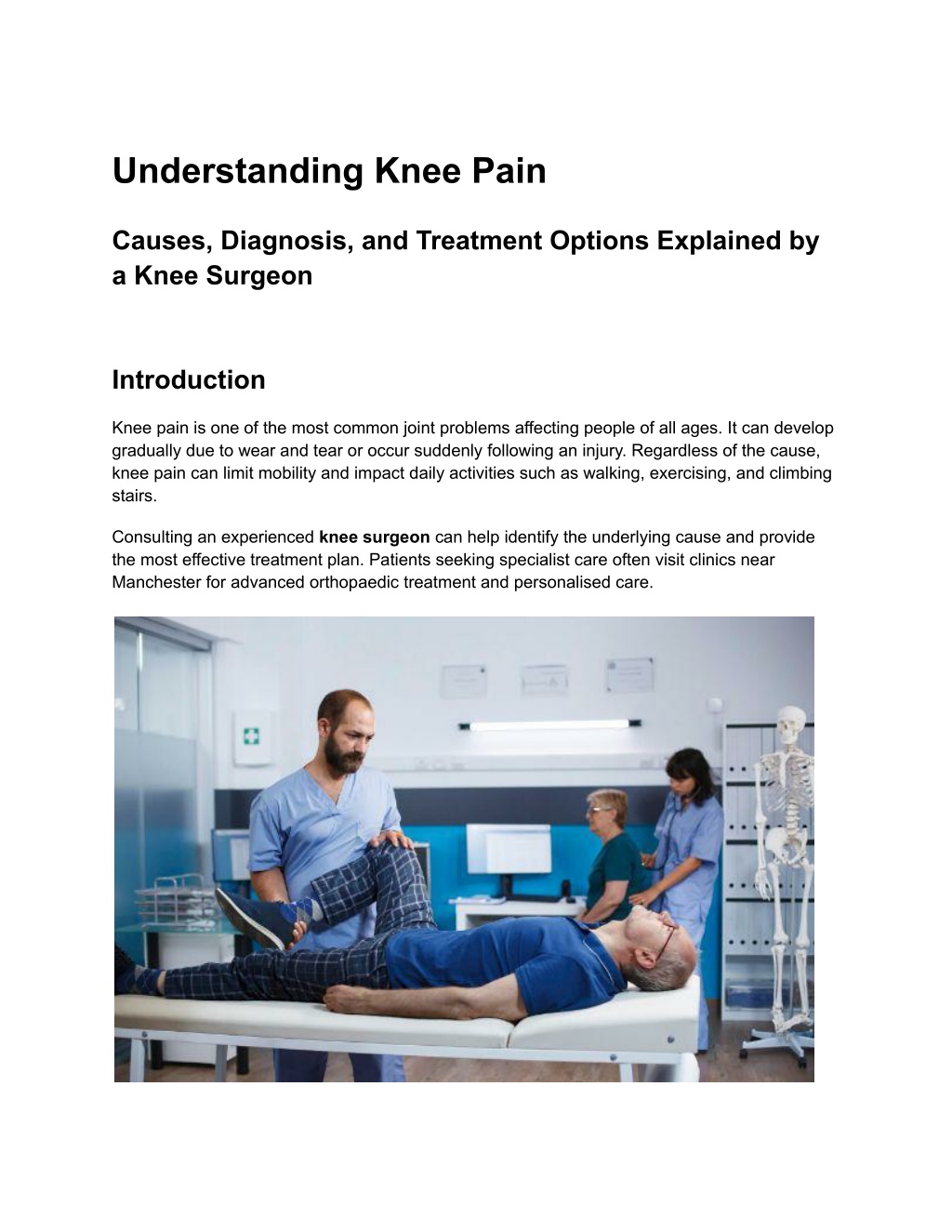 PPT - Knee Pain Guide – Causes, Diagnosis and Treatment by a Knee ...