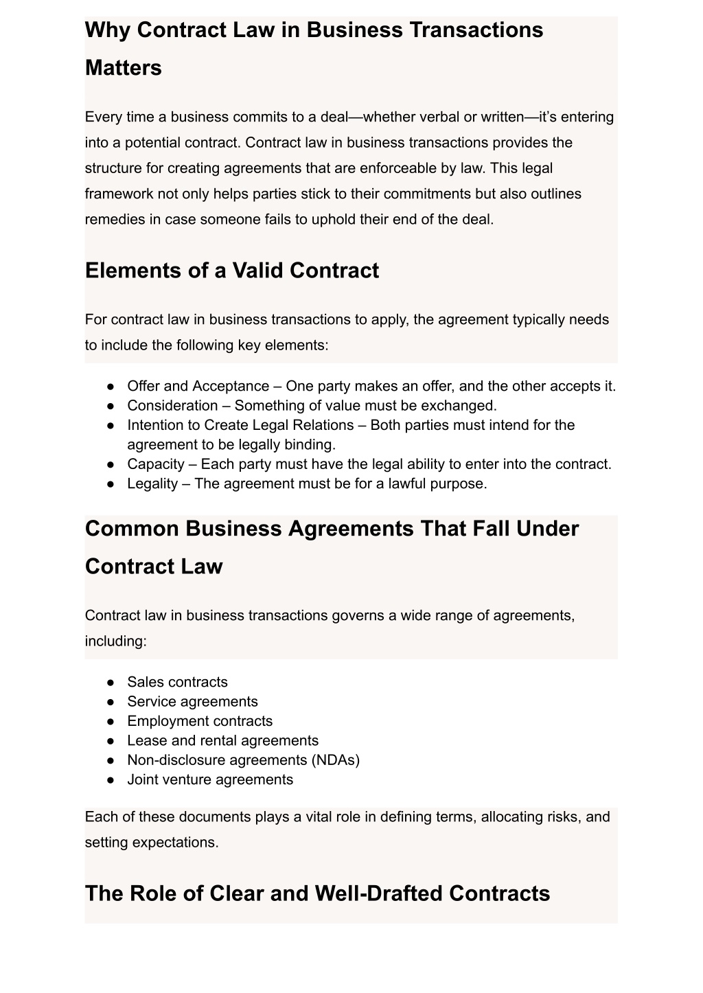 PPT - The Importance of Contract Law in Business Transactions ...