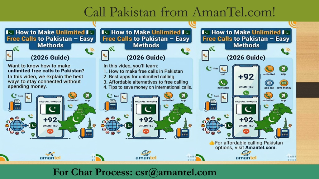 PPT - Unlimited Free Calls to Pakistan Online PowerPoint Presentation ...