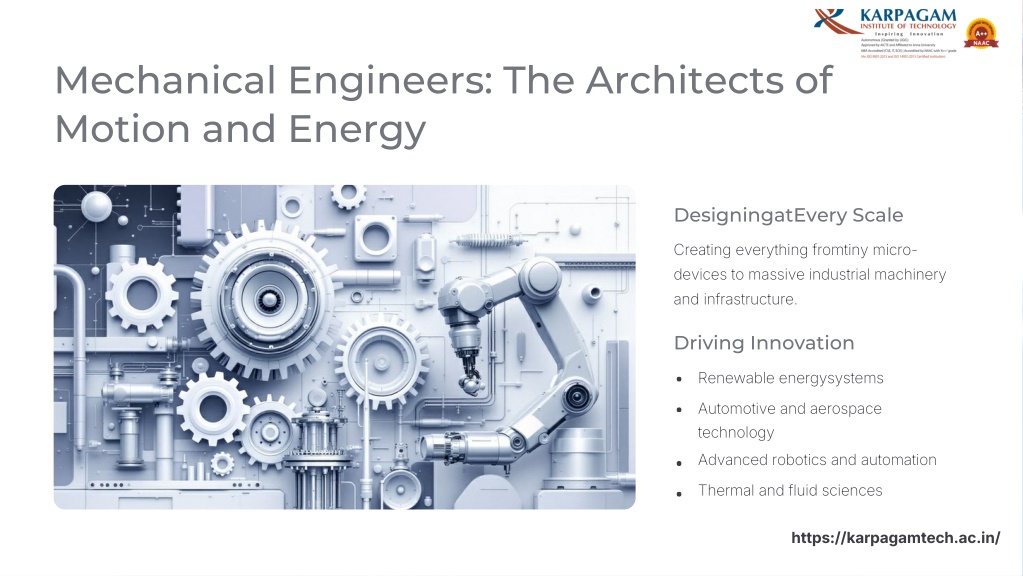PPT - Role of Mechanical Engineers in Modern Industry PowerPoint ...