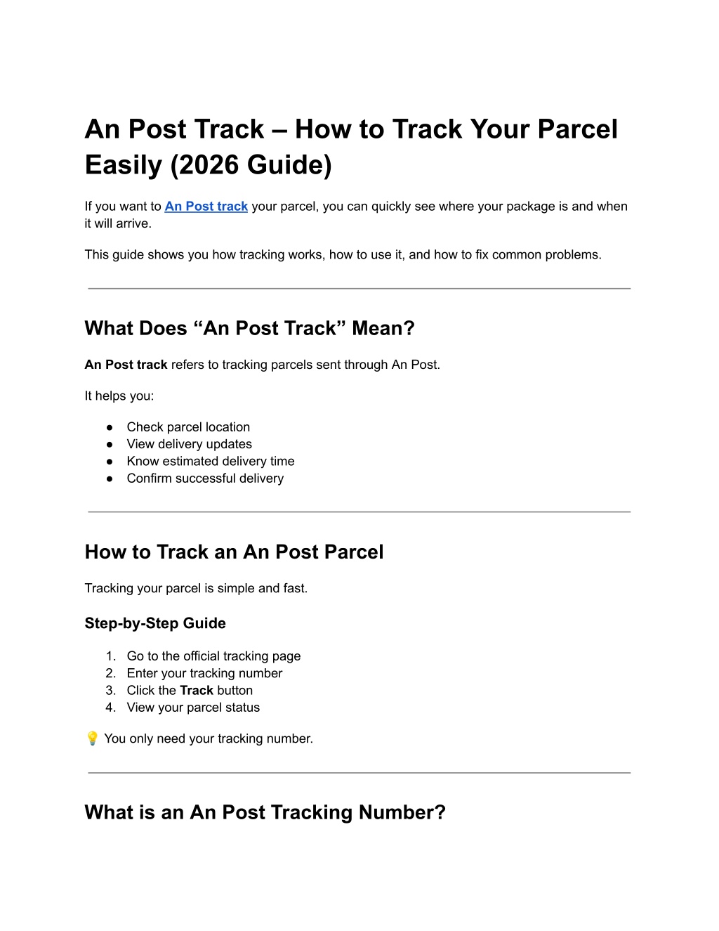 PPT - An Post Track – How to Track Your Parcel Easily (2026 Guide ...